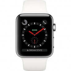 Ceas inteligent Apple Watch 3 42mm (GPS), Silver, White Sport Band Ceas inteligent Apple Watch 3 42mm (GPS), Silver, White Sport Band