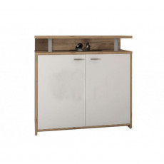Comodă Sokme Life 2Д (90.7 cm), Дуб вотан / белый Comodă Sokme Life 2Д (90.7 cm), Дуб вотан / белый