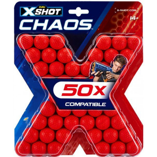 Zuru X-Shot 36327Z Набор игрушечных патронов Chaos 50шт.
