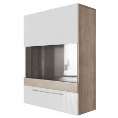 Dulap de perete SV - Мебель Ницца (70 cm) горизонтальный (700), Каньон светлый / Белый глянец Dulap de perete SV - Мебель Ницца (70 cm) горизонтальный (700), Каньон светлый / Белый глянец