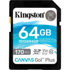 Сard de memorie SDHC 64 GB Kingston Canvas Go! Plus (SDG3/64GB)
