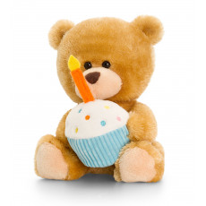 Keel Toys SB0305 Jucarie de plus Pipp the Bear Ursulet Happy Birthday, 14cm