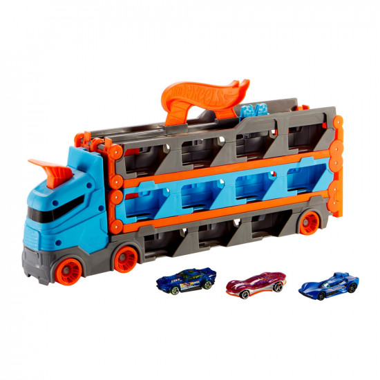 Mattel Hot Wheels GVG37 Camion-transportator Super Curse