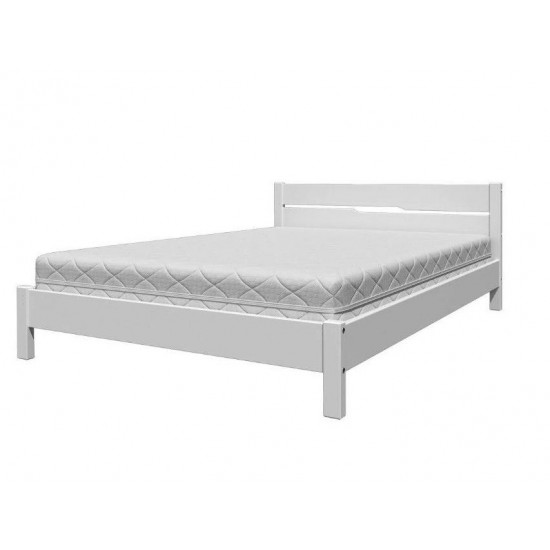 Кровать Bravomebel Вероника - 5 (90 х 200 см), Белый античный