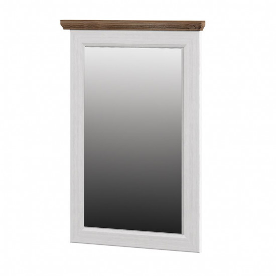 Зеркало настенное Неман ТИВОЛИ МН-035-19 (64 см)  навесное, Белый Структурный / Дуб Стирлинг