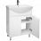Dulap pentru baie Mashtab Print (Basic) (65 cm) cu 2 usi, White