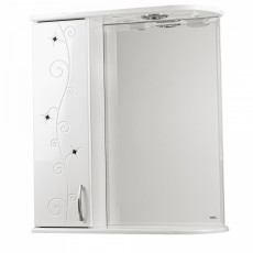Шкаф-зеркало для ванной Mashtab Cristal (80 см), White