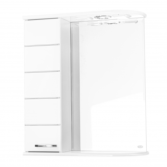 Dulap-oglindă pentru baie Mashtab Modern (70 cm), White