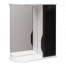 Dulap-oglindă pentru baie Mashtab Print (60 cm), Black