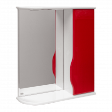 Dulap-oglindă pentru baie Mashtab Print (60 cm), Red