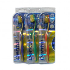 Periute de dinti clasice Dental Gold Power soft, Multicolor