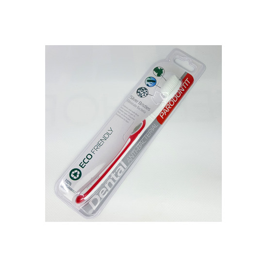 Зубная щетка Dental Eco Friendly Anti-Paradontit, White/Red