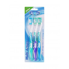 Periute de dinti clasice Active Active Multiaction, Multicolor