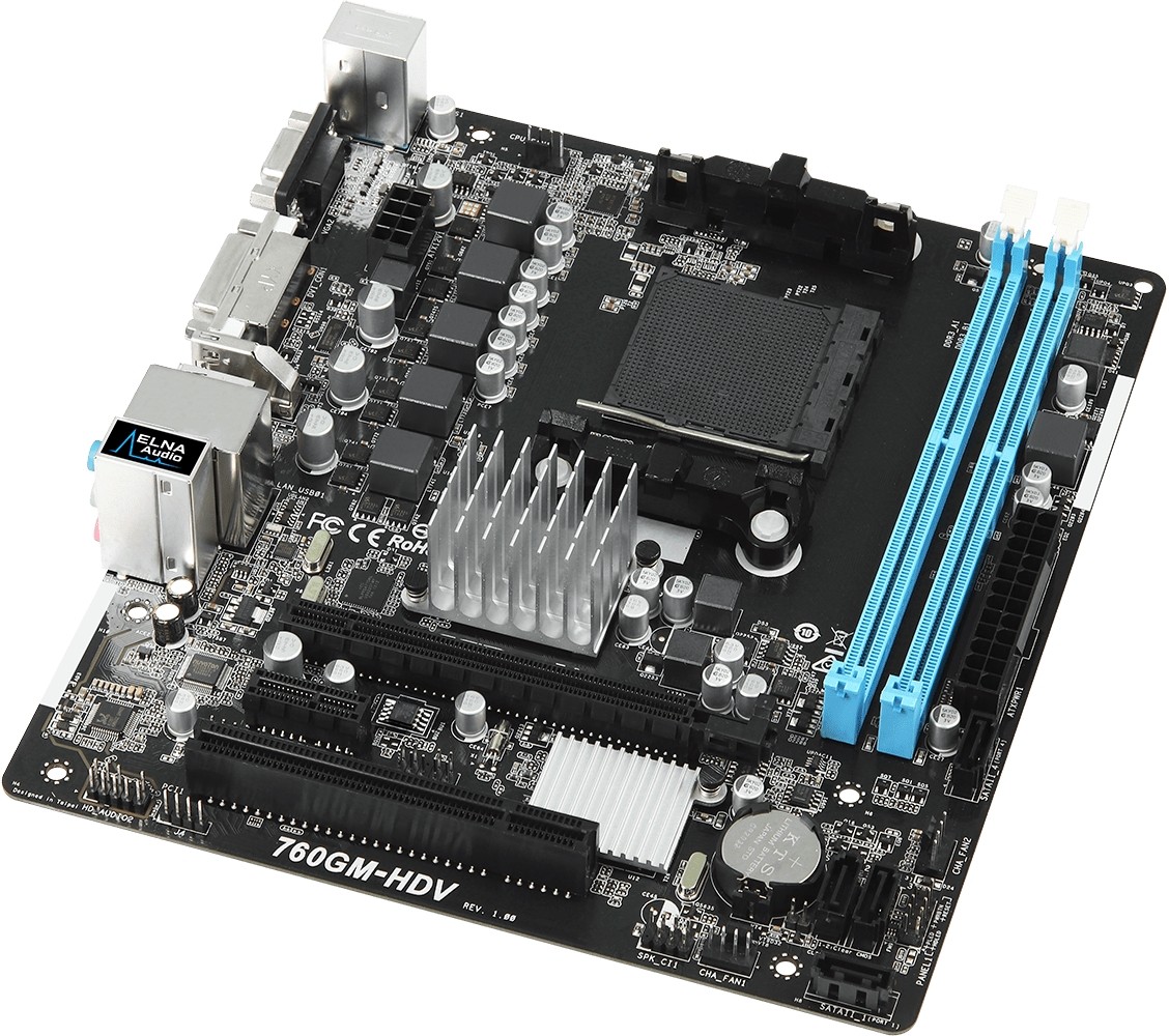 Asrock 760gm hdv нет звука