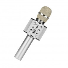 Microfon karaoke Hoco BK3 Cool sound Silver
