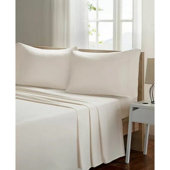 Lenjerie de pat Cottony Satin de Lux Uniton Ivory (2 persoane EURO)