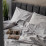 Lenjerie de pat Cottony Satin de Lux Stripe Light Gray (2 persoane EURO)