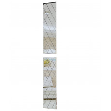 Oglinda pentru dulap SV - Мебель Amaretti 1 cu fațetă ¶13 mm și romb gravat (2 buc) 900*270*4 mm