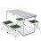 Masa și scaune pliante pentru camping Pinguin Set table + 4 stools Green