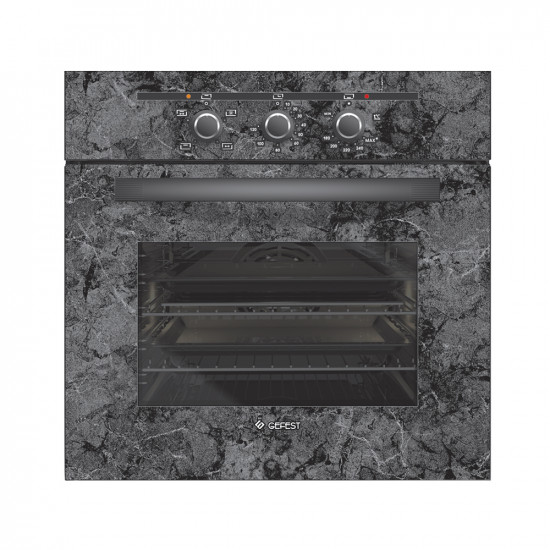 Cuptor pe gaz Gefest ДГЭ 621-01 K53, Black/Marble