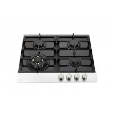 Plită încorporabilă Bauer GH-604 BG01, Black/Inox Plită încorporabilă Bauer GH-604 BG01, Black/Inox