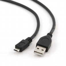 Cablu Cablexpert USB 2.0/micro-USB, Black (CCP-mUSB2-AMBM-0.1M)