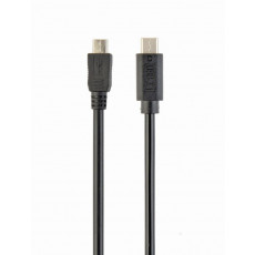 Cablu Cablexpert USB 2.0 Micro/USB Type-C, Black (CCP-USB2-mBMCM-1M)