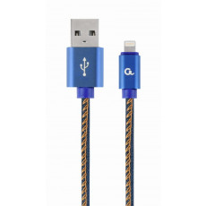 Cablu Cablexpert USB 2.0/Lighting, Blue (CC-USB2J-AMLM-1M-BL)