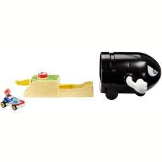 Mattel Hot Wheels GKY54 Lansator Bullet Bill Launcher And Mario Kart Vehicle