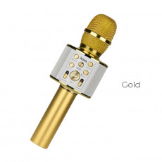 Microfon karaoke Hoco BK3 Cool sound Gold