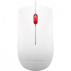 Мышь проводная Lenovo Essential USB Mouse White