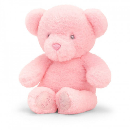 Keel Toys Keeleco SE9101 Мягкая игрушка Медведь Baby Girl Bear, 16 см