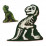 SES Creative 14206S Набор для создания гипсовой фигурки Ти-Рекс со скелетом