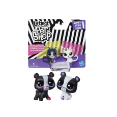 Hasbro Littlest Pet Shop C1848 Set Figurine Alb Negru Hasbro Littlest Pet Shop C1848 Set Figurine Alb Negru