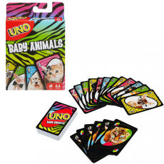 Mattel FLK78 Joc de societate, cărți uno "UNO" Baby animal Mattel FLK78 Joc de societate, cărți uno "UNO" Baby animal