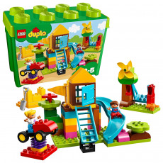 Lego Duplo 10864 Cutie mare de caramizi pentru terenul de joaca, 71 piese Lego Duplo 10864 Cutie mare de caramizi pentru terenul de joaca, 71 piese