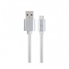 Кабель Cablexpert USB 2.0/USB Type-C, Silver (CCB-mUSB2B-AMCM-6-S)