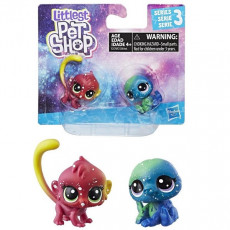 Hasbro Littlest Pet Shop E2128 Set din noua serie cosmica, 2 figuri mici Hasbro Littlest Pet Shop E2128 Set din noua serie cosmica, 2 figuri mici