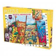 Noriel NOR3058 Puzzle Noriel Lumea vesela - Regatul animalelor 2017 (240 piese) Noriel NOR3058 Puzzle Noriel Lumea vesela - Regatul animalelor 2017 (240 piese)