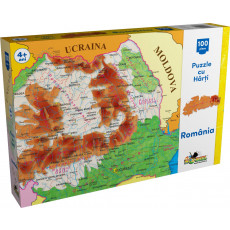 Noriel NOR2792 Puzzle Noriel cu harti 100 de piese - Harta Romaniei Noriel NOR2792 Puzzle Noriel cu harti 100 de piese - Harta Romaniei