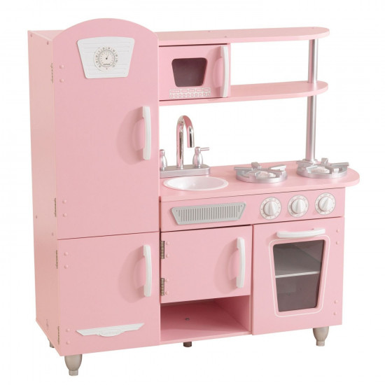 KidKraft 53347 Детская кухня Vintage Play Kitchen Pink