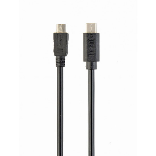 Cablu Cablexpert USB 2.0 Micro/USB Type-C, Black (CCP-USB2-mBMCM-6)