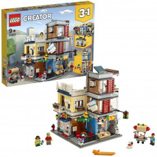 LEGO Creator 31097 Townhouse - Pet shop și cafenea în centrul orașului LEGO Creator 31097 Townhouse - Pet shop și cafenea în centrul orașului