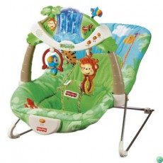Mattel Fisher Price K2565 Scaun balansoar Pădurea tropicală, muzical Mattel Fisher Price K2565 Scaun balansoar Pădurea tropicală, muzical