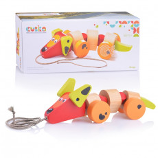 Cubika 13623 Jucarie de tras (din lemn) Catalus Sausage dog Cubika 13623 Jucarie de tras (din lemn) Catalus Sausage dog
