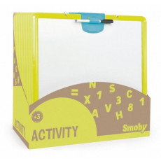 SMOBY 410707 Tablă magnetică cu două părţi, care se poate atârna Activity Smoby verde SMOBY 410707 Tablă magnetică cu două părţi, care se poate atârna Activity Smoby verde