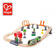 HAPE E3762A Circuitul de energie solară al căii ferate de jucării HAPE E3762A Circuitul de energie solară al căii ferate de jucării