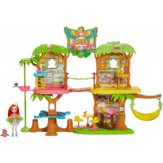 Mattel GNC57 Set de jocuri cafeneaua Junglei cu o păpușă și un papagal Mattel GNC57 Set de jocuri cafeneaua Junglei cu o păpușă și un papagal