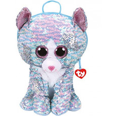 TY TY95033 TY Rucsac din plus cu paiete "Pisica Whimsy" 25 cm