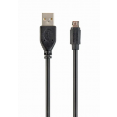 Cablu Cablexpert USB 2.0/micro-USB, Black (CC-USB2-AMmDM-6)